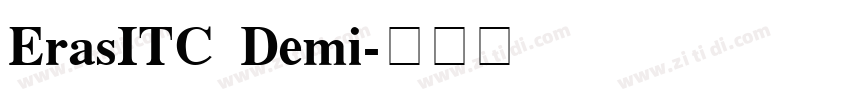 ErasITC Demi字体转换